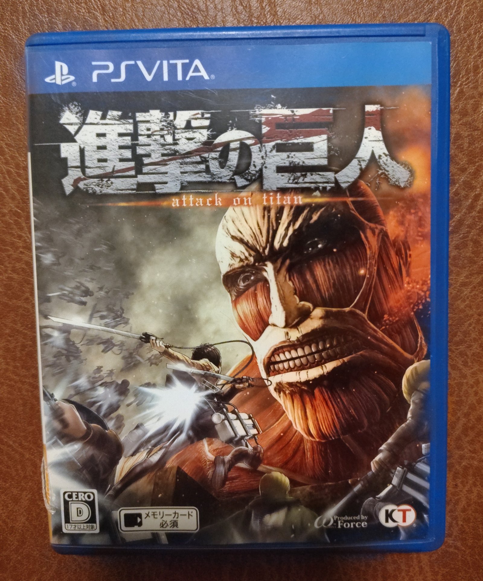 Jogo Attack On Titan PS Vita Mídia Física Japonesa NTSC-J CIB