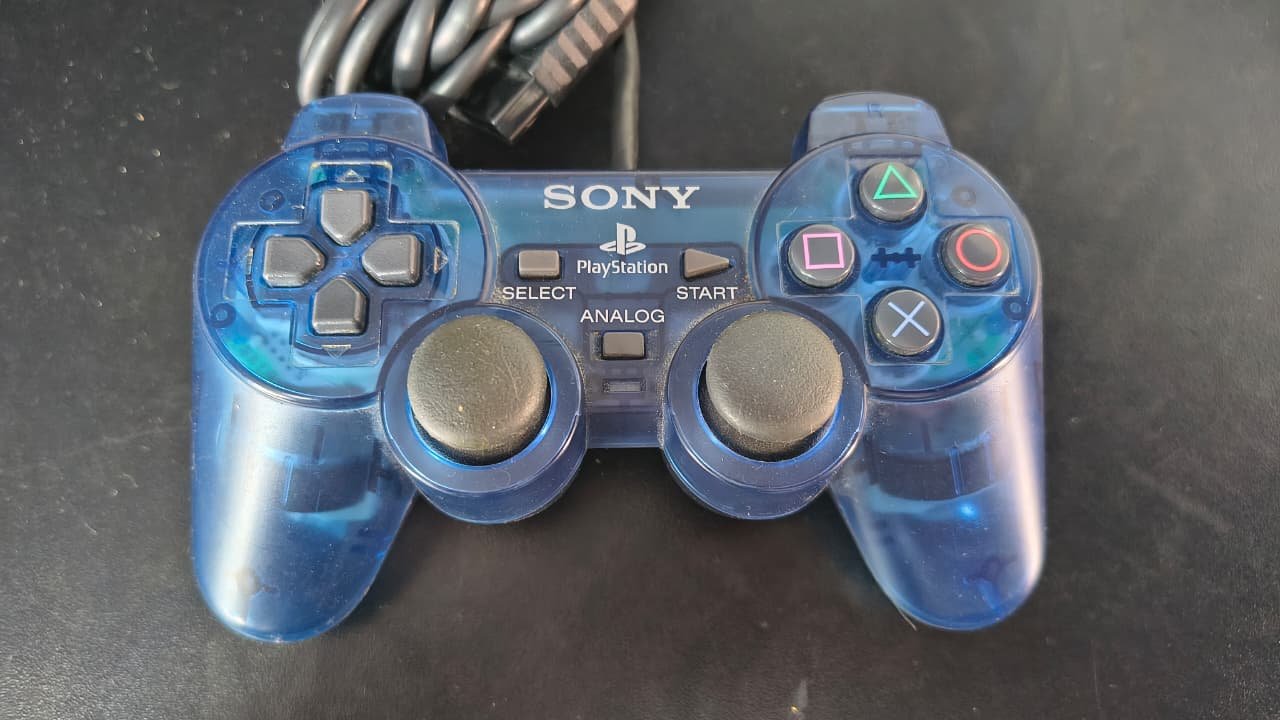 Controle PS2 Ocean Blue