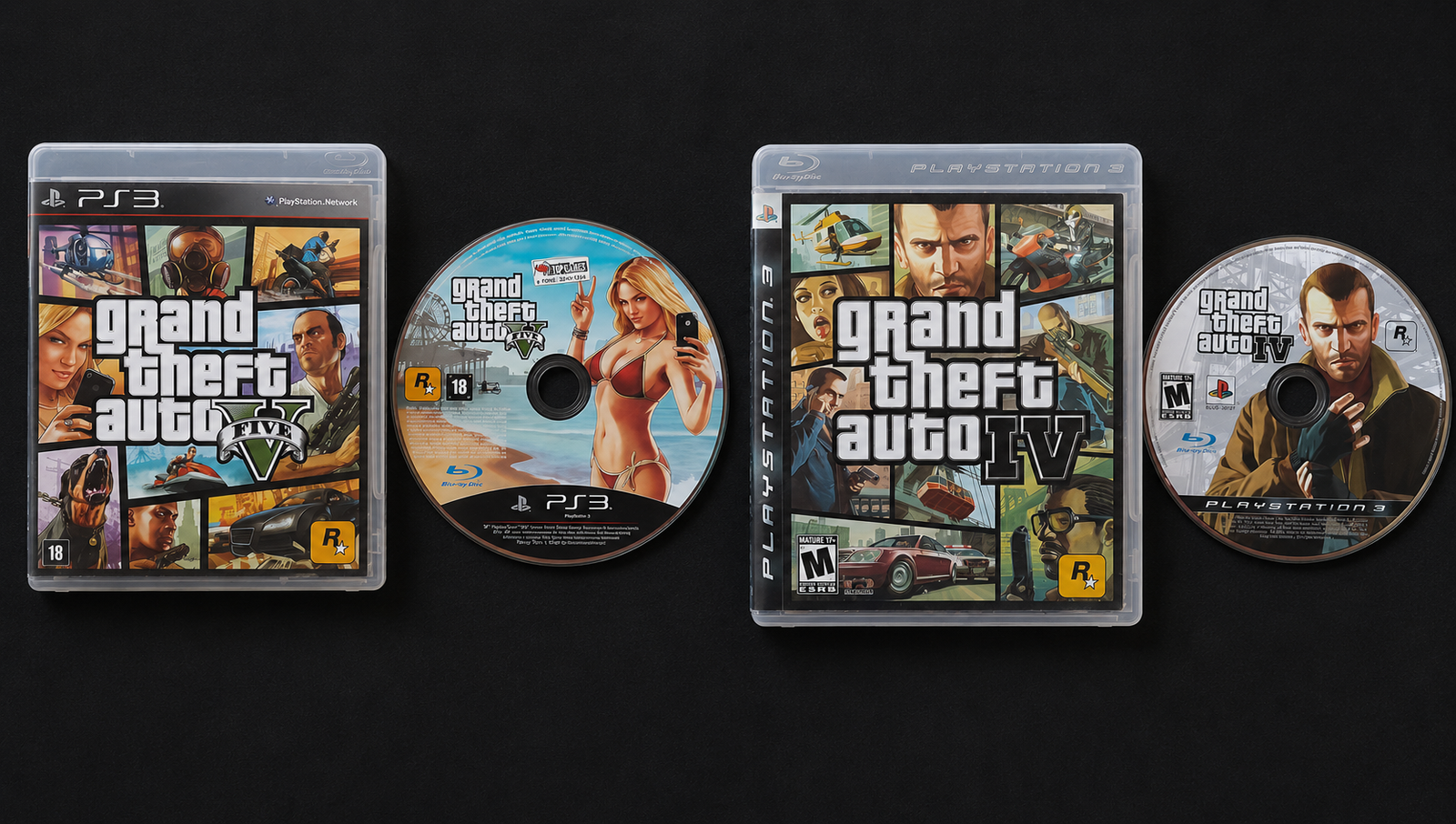GTA IV + GTA V PS3 - Combo de Jogos