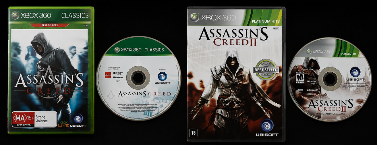 Combo Assassin's Creed Xbox 360 – Assassin's Creed + Assassin's Creed II Originais