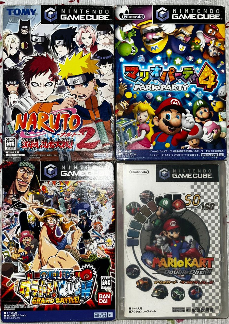 Lote 4 Jogos Japoneses para Gamecube