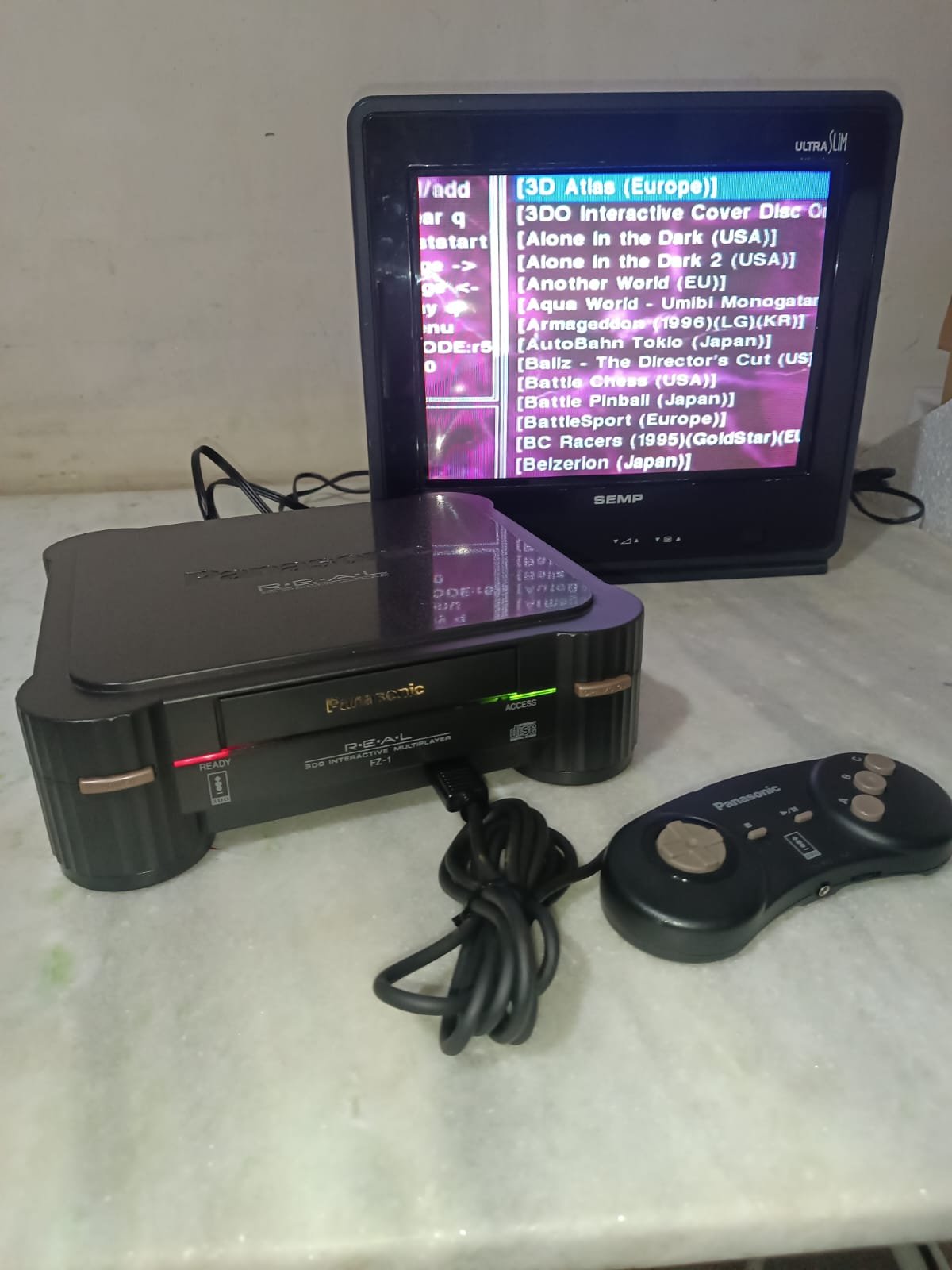 Panasonic 3Do FZ1 c/ Placa Usbloader e 186 jogos