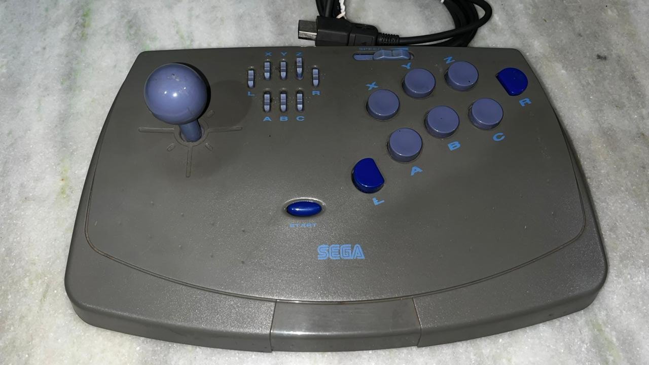 Controle Arcade Saturn HSS-0104 recém chegado do Japão