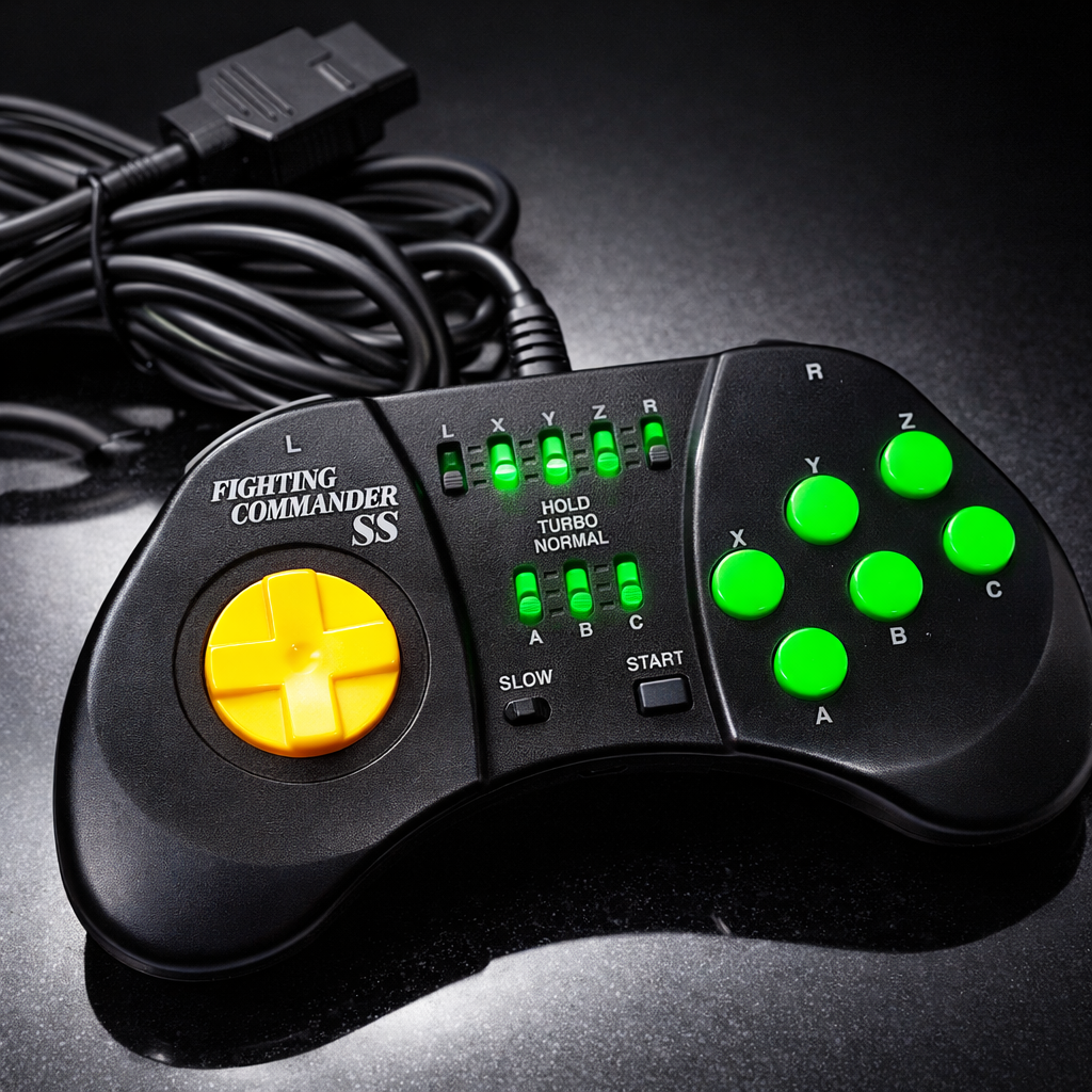 🪐🎮 *Controle Fighting Commander SS (Saturn)*