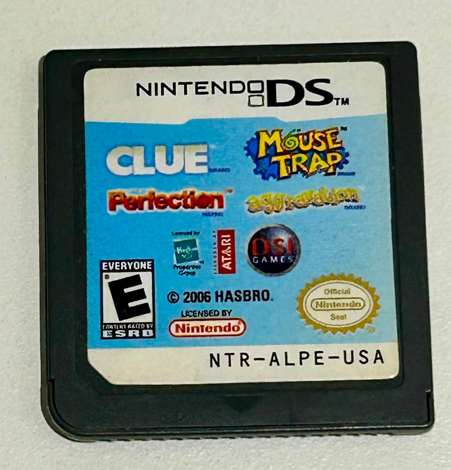 Clue, Mouse Trap, Perfection, Aggravation
