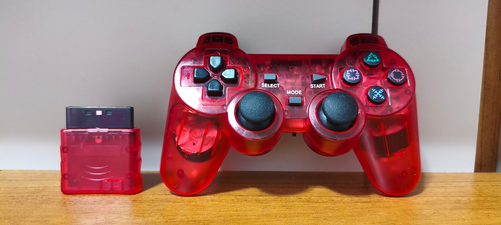 Controle Sem Fio Vermelho - PS2