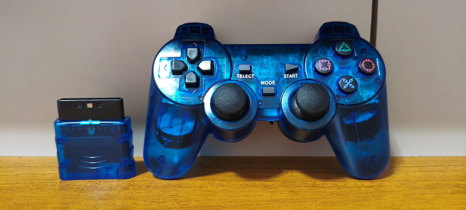 Controle Sem Fio Azul - PS2