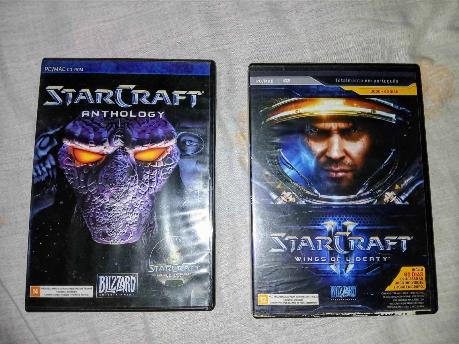 Coleção Starcraft para PC - Starcraft & Starcraft 2 + DLC  - Completo com Caixa