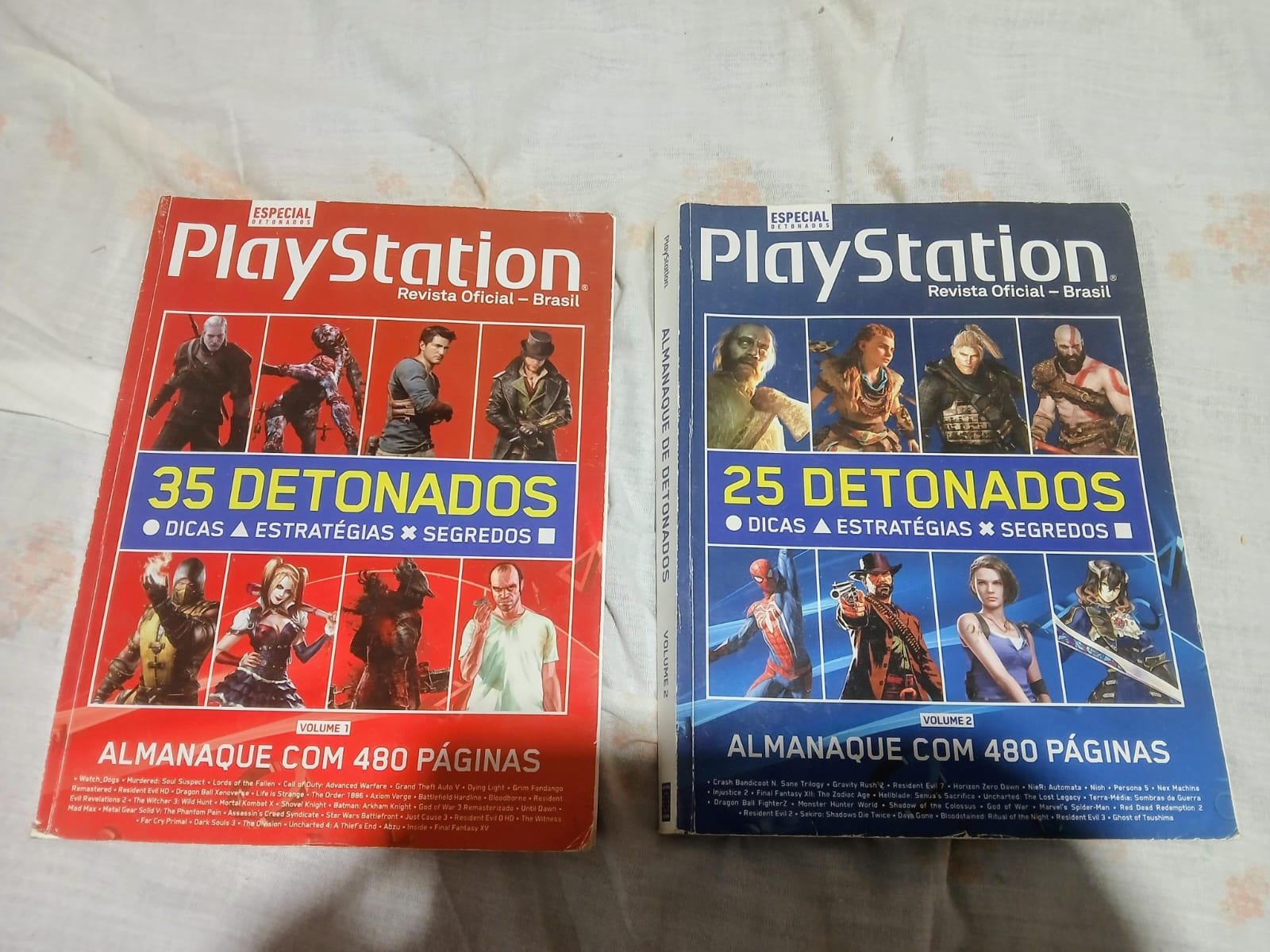 Kit 2 Revistas: PlayStation Revista Oficial – Brasil: Almanaque de Detonados (Vol. 1 e Vol. 2)