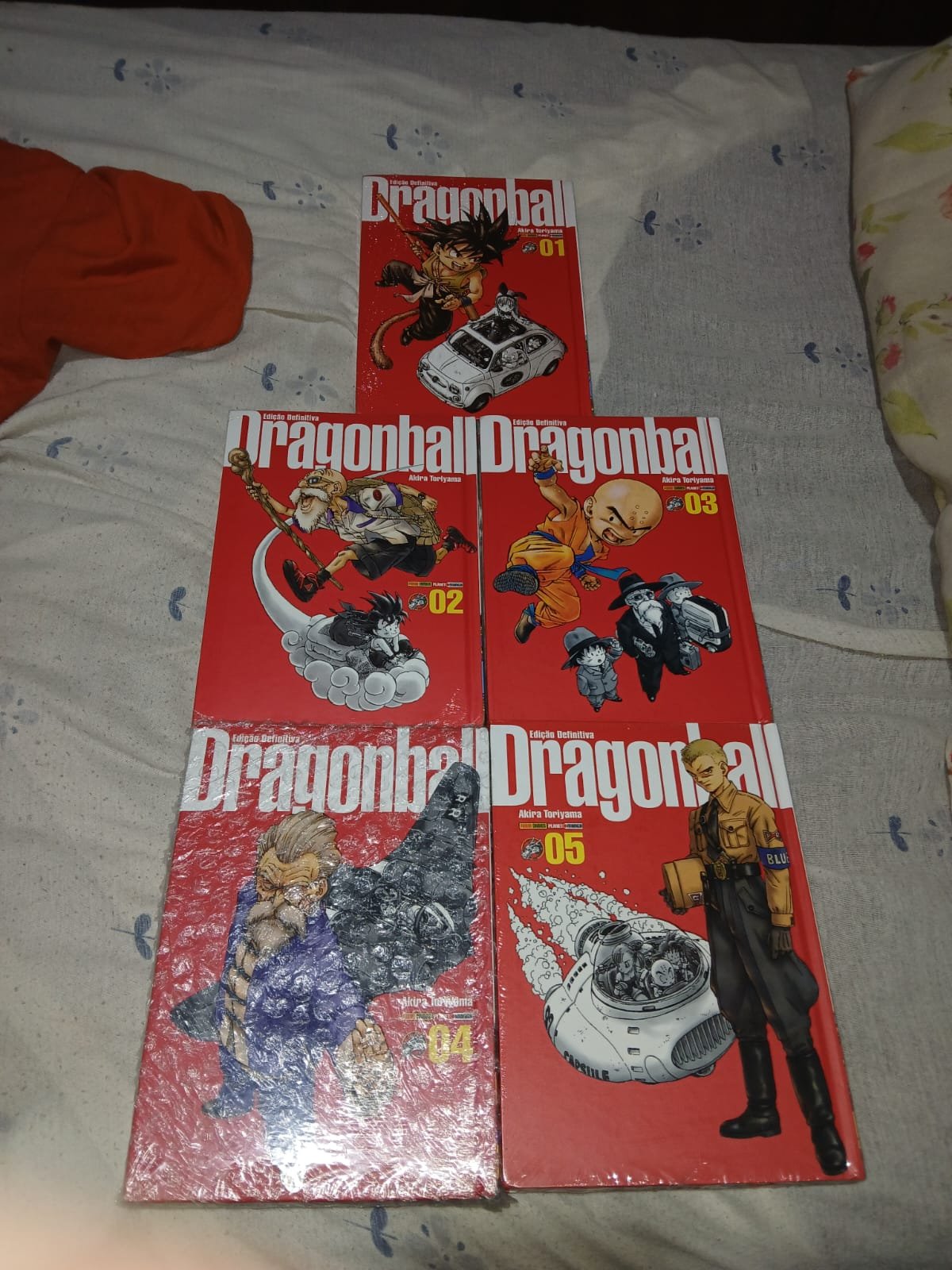Kit 5 Mangás Dragon Ball Edição Definitiva Vols. 01 a 05 (Panini - Lacrados