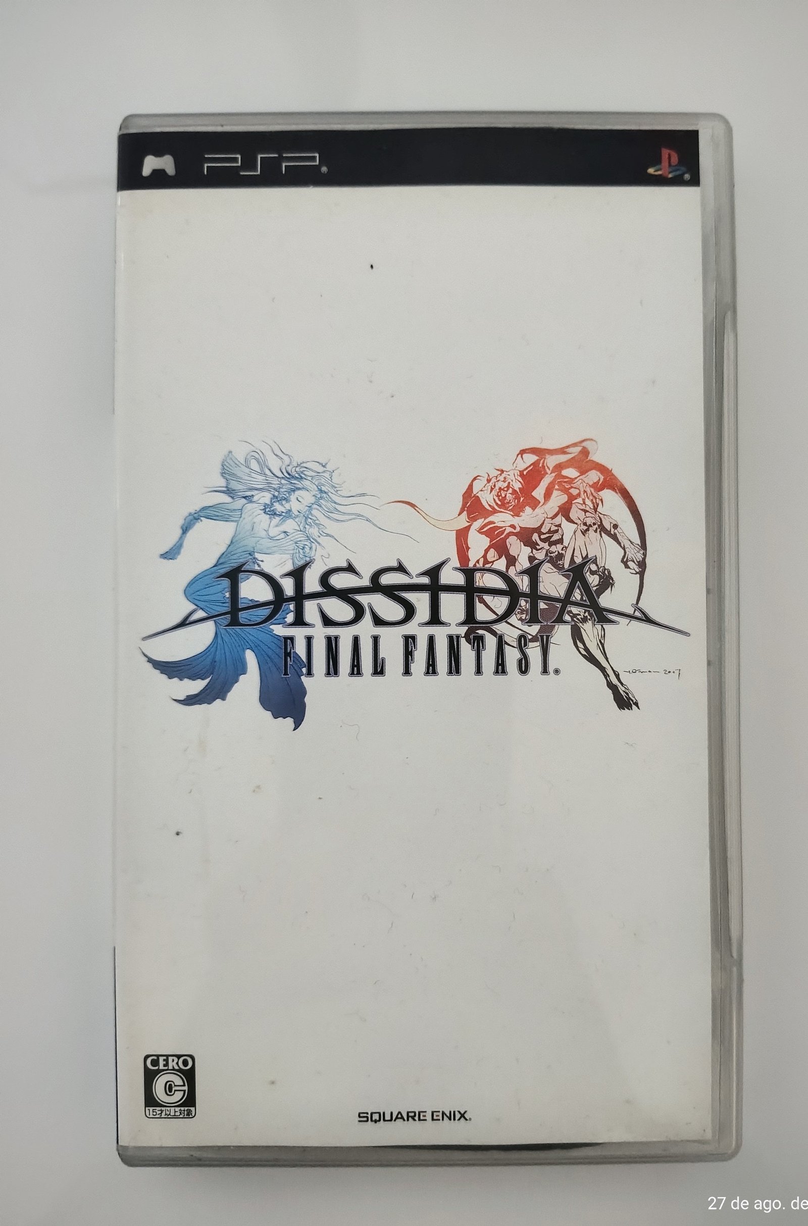 Jogo Dissidia Final Fantasy PSP Midia Fisica Japones Completo C/ Manual FF