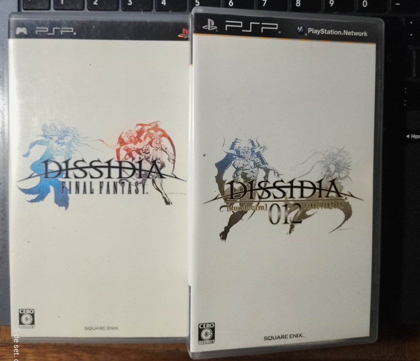 Kit 2 Jogos Dissidia Final Fantasy + 012 Duodecim PSP Midia Fisica Japones Completo C/ Manual